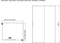 Grossman  Душевой уголок Fly 1 GR-D100-P70 – фотография-3